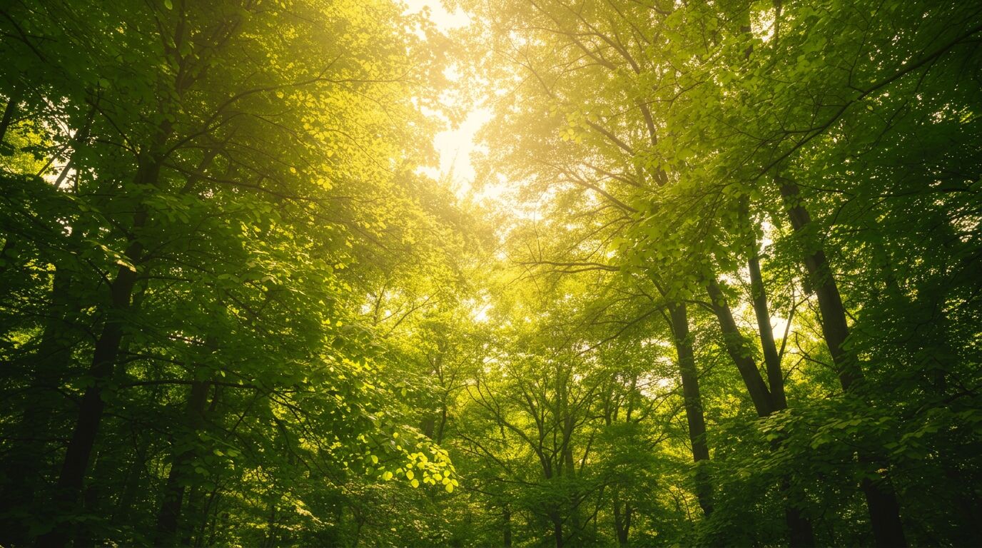 Bosc amb boira a Catalunya
